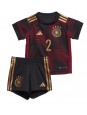 Německo Antonio Rudiger #2 Venkovní dres pro děti MS 2022 Krátký Rukáv (+ trenýrky)